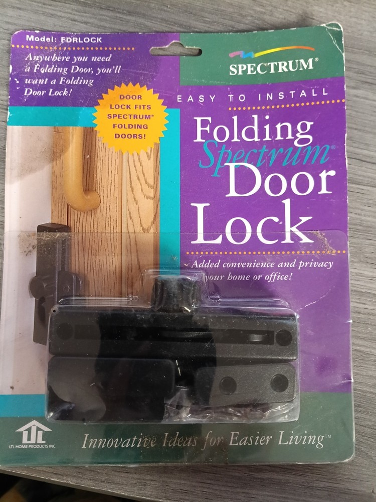 Spectrum FDRLOCK Folding Door Lock Black