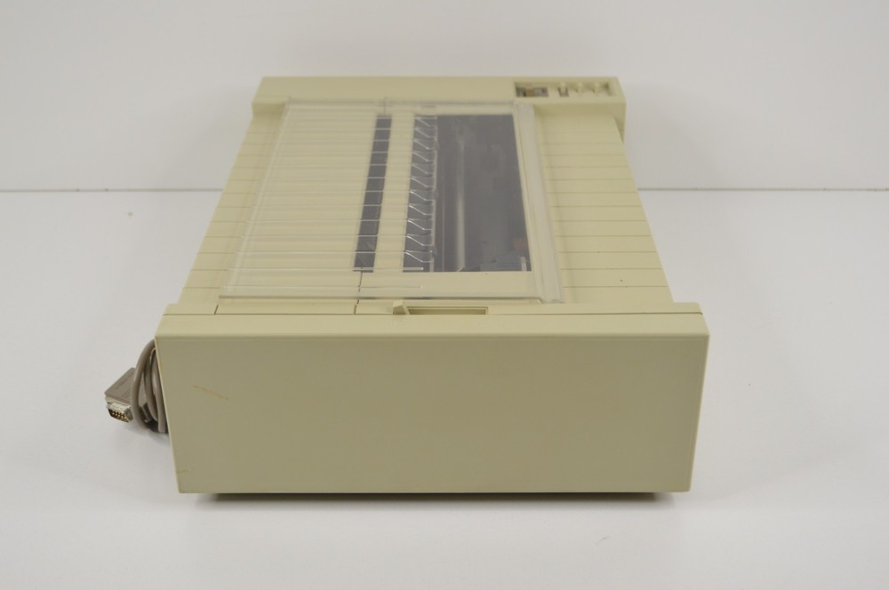 Apple ImageWriter A9M0303 Dot Matrix Printer w/ Cables - POWERS ON AND MOVES