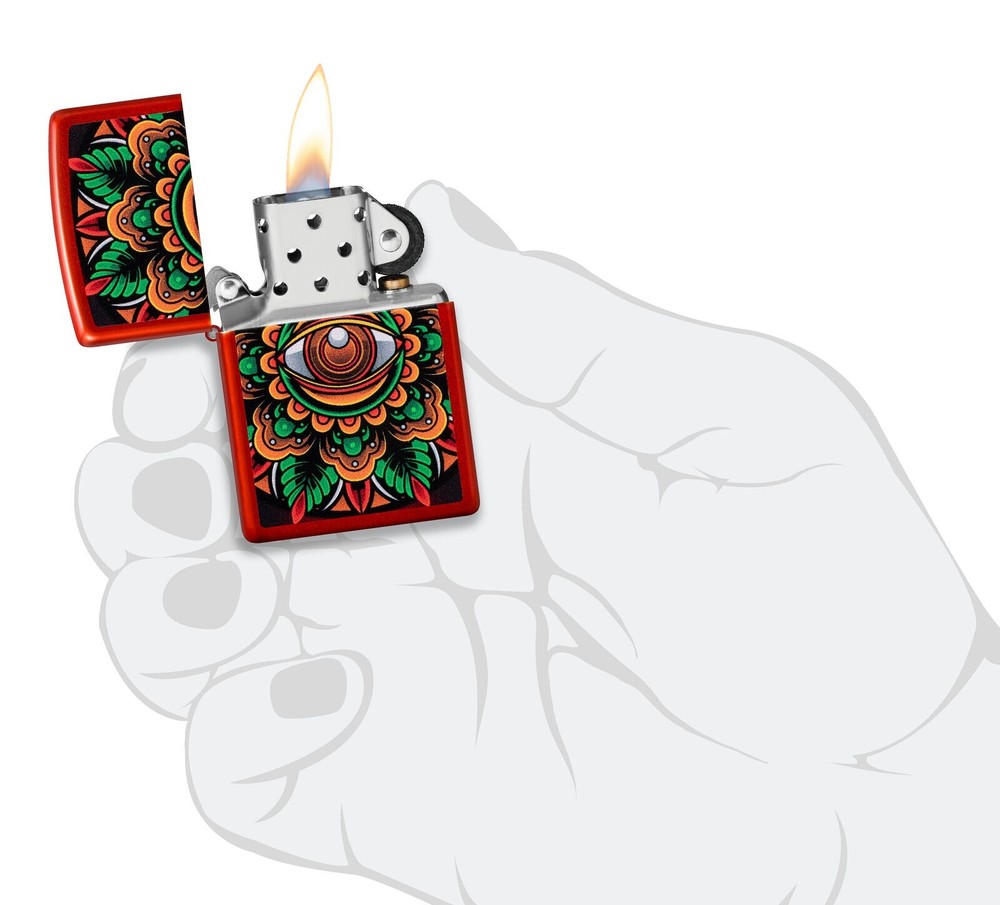 Zippo Metallic Red Color Image 48678