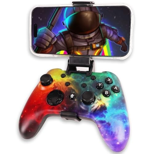 Wzuiсov RGB Game Controller for Switch, PC, iOS & Android | Wireless Red&Blue