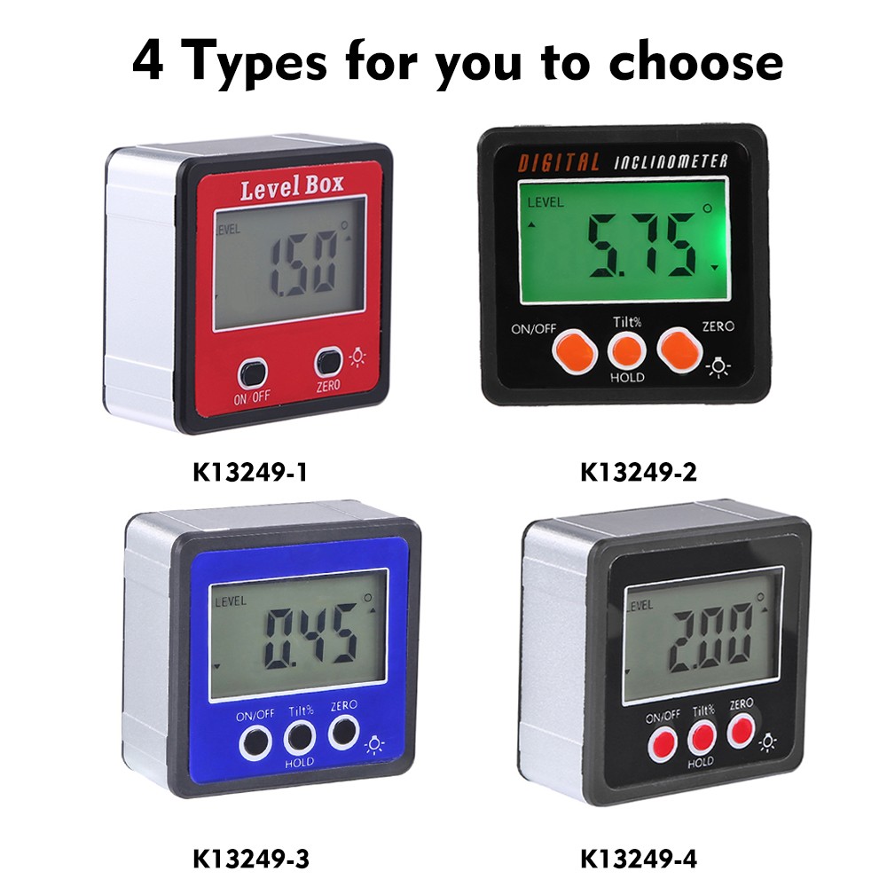 Horizontal Angle Meter Digital Protractor Inclinometer Electronic Level WSGS