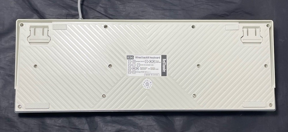 Red Thunder K96 RedThunder Wired US Version White-Gray