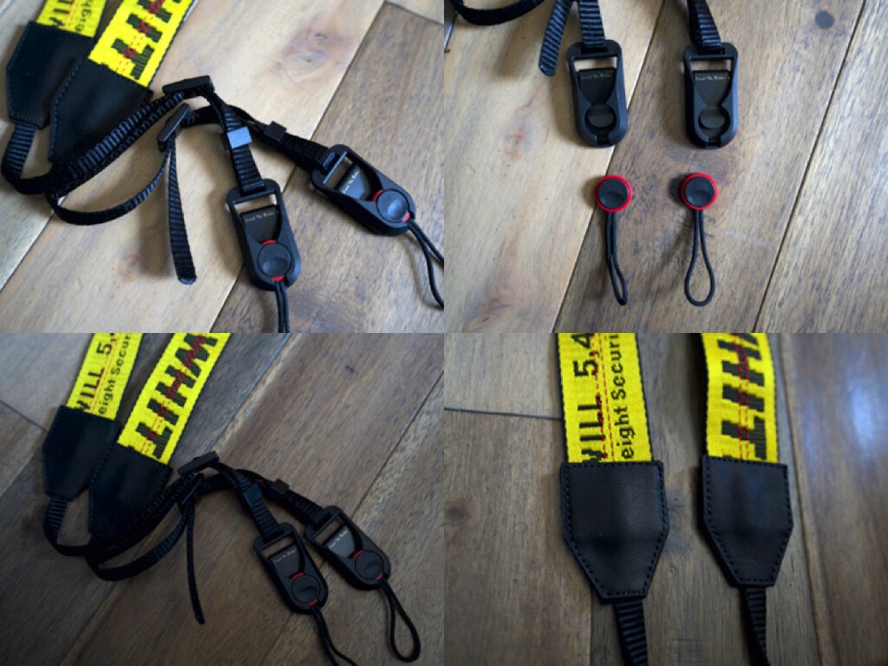 Off White Belt Camera Strap Authentic Custom w/ Quick Release Industrial Belt