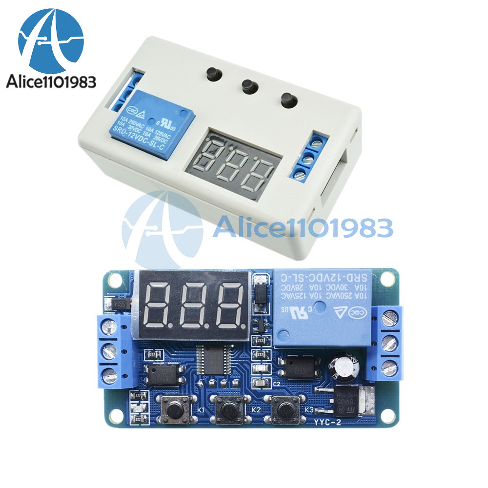 12V Digital LED Display Home Automation Delay Timer Control Switch Relay Module