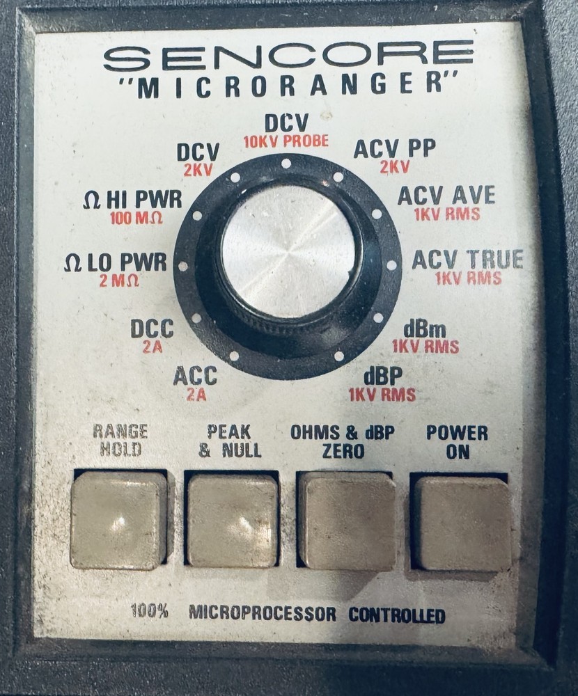 Sencore DVM56 MicroRanger Digital Multimeter Auto-Ranging Bench Meter Tested