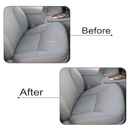 Driver Side Bottom Replacement Perforated Leather Replacement Seat Cover Gray