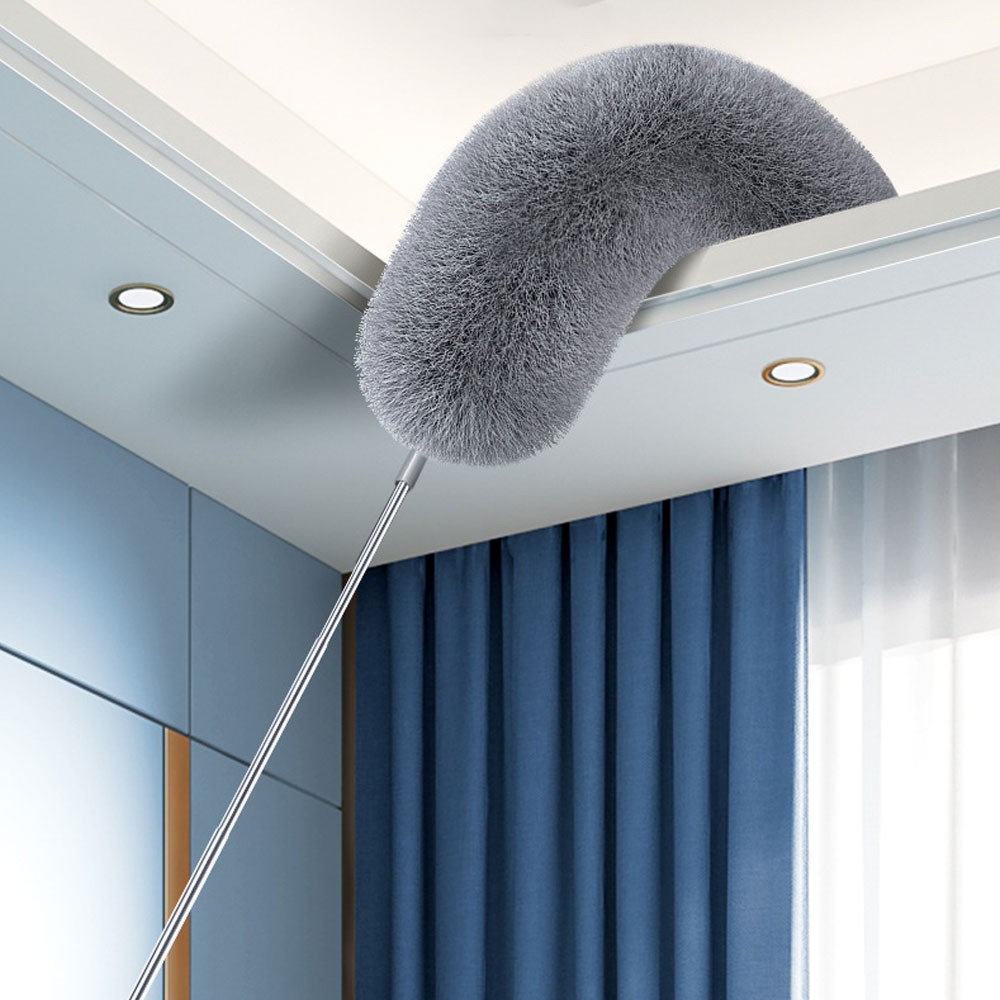 Extendable handle Feather Duster 250cm Long Telescopic Static Duster Brush CW