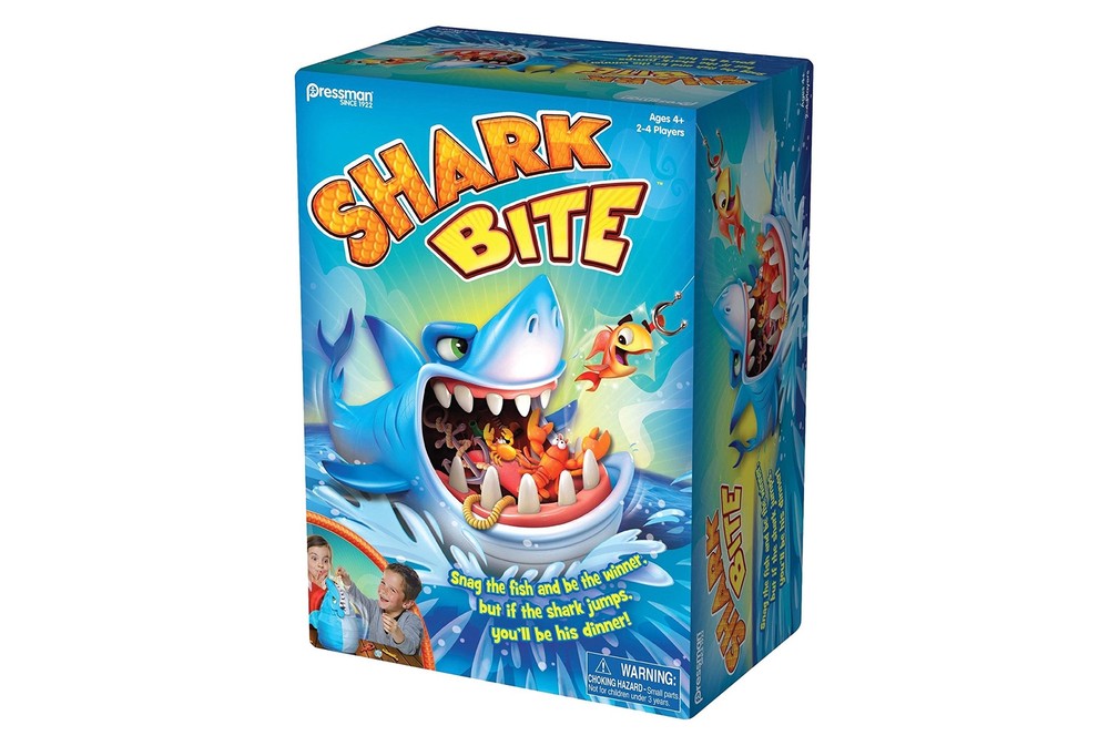 Shark Bite Game Roll the Die and Fish for Creatures Pressman
