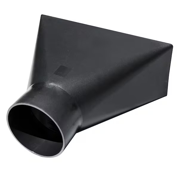 4 In. X 10 In. Dust Hood Rectangular Funneled Shape for Dust Collection Systems