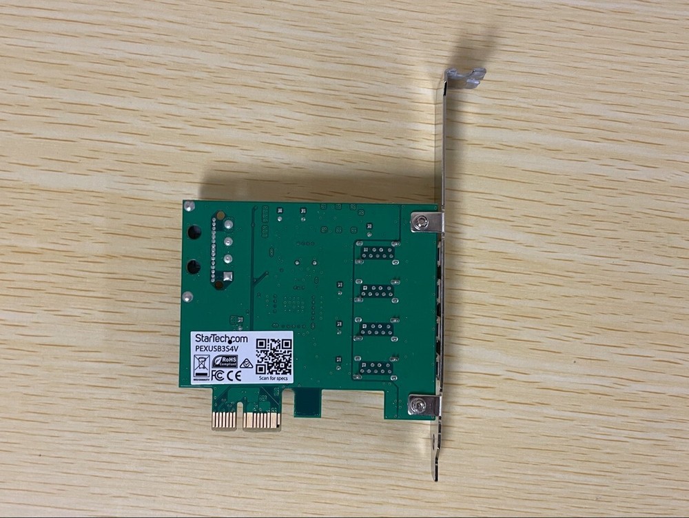 StarTech PCI-E Quad Port USB 3.0 Controller Card PEXUSB2S4V