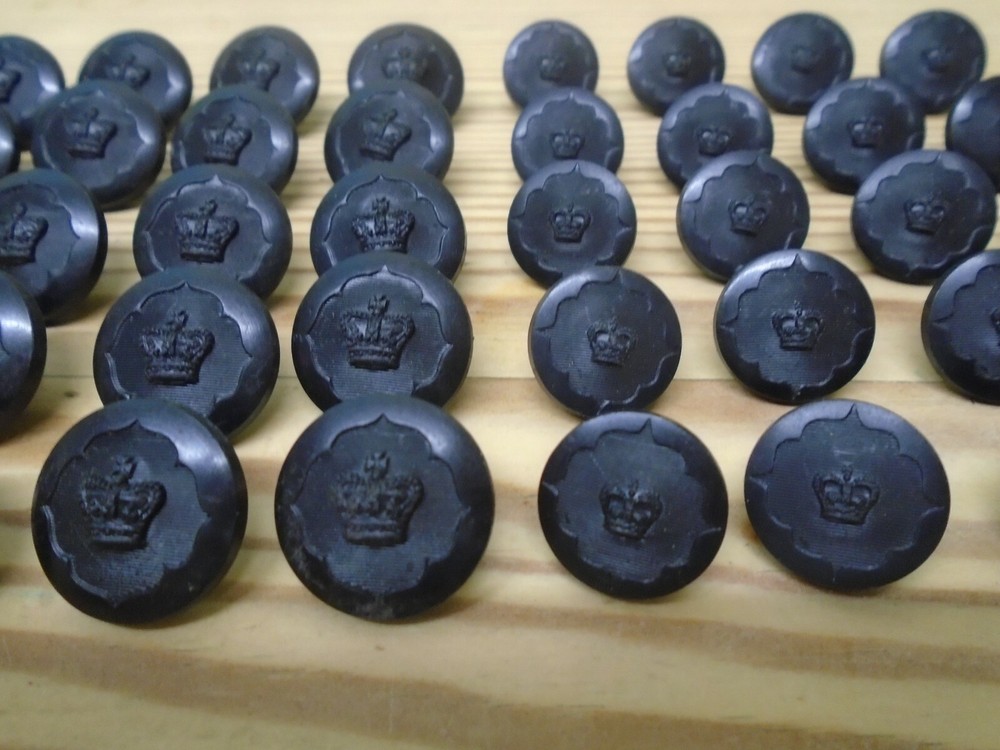 OBSOLETE POLICE BUTTONS, GENERIC FOR ANY FORCE X 50