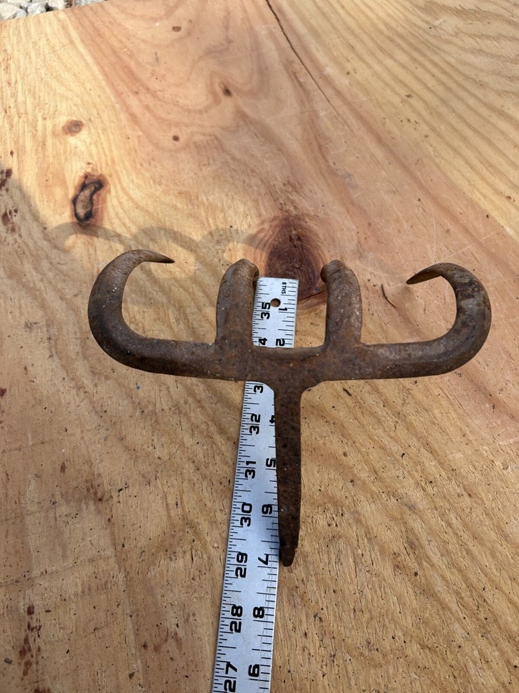 Rake Head Rusty Rustic no handle Original Vintage Primitive Metal