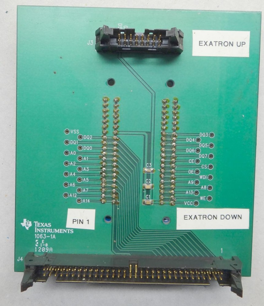 Texas Instruments Nextest Adapter Board BQ4XX 28 Pin Test Module 1063a
