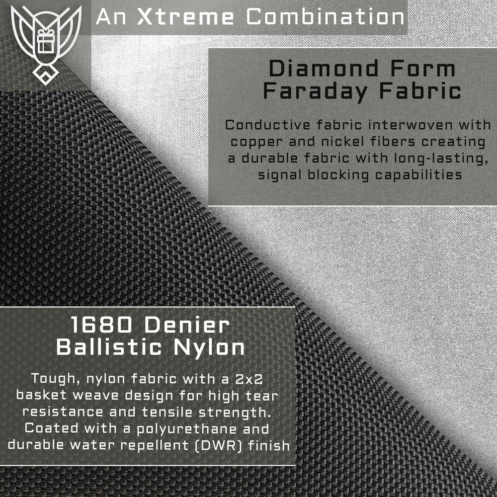 Xtreme Sight Line ~ Xecutive Faraday Bag for Laptops / Large Electronics ~ Black