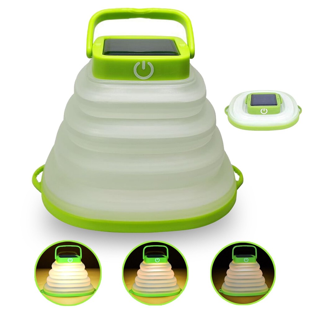 Solar Camping Lanterns-Collapsible Camping Essentials,IP65 Solar Lights Outdo...