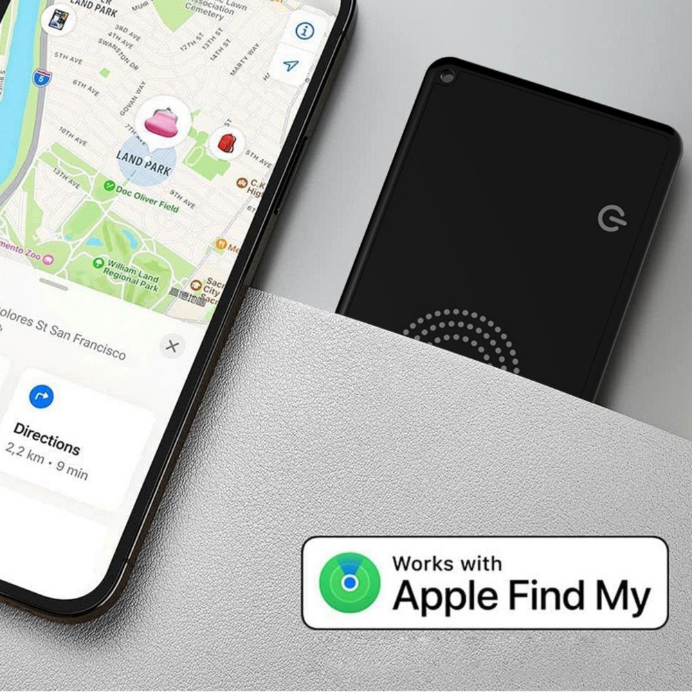 Lightweight Wireless Charging Smart Card Tracker Ultra-Thin ABS Wallet Tracker