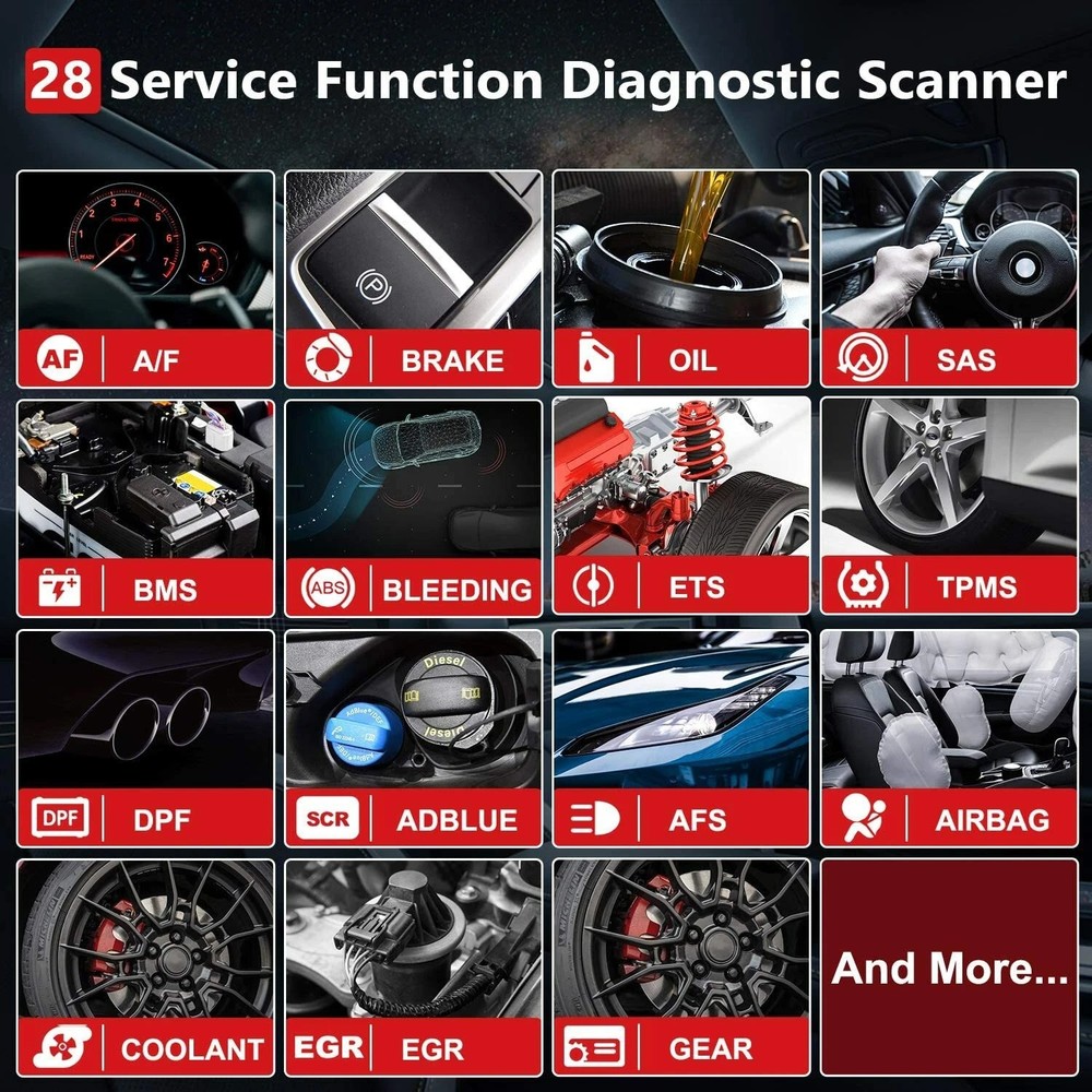 THINKCAR Bluetooth ALL Systems Diagnosis For Ford OBD2 Scanner IMMO Active Test