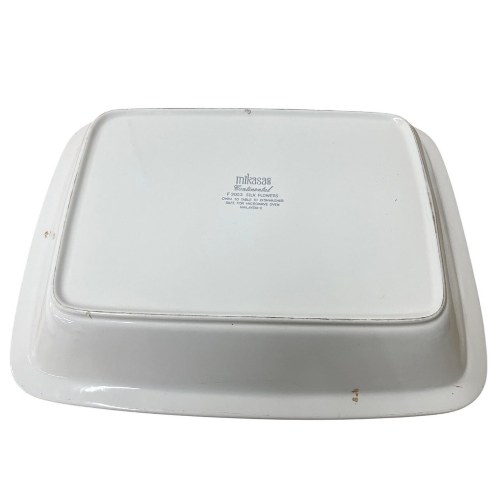 Mikasa Continental Silk Flowers Baking Dish