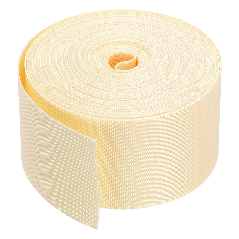 Flat Nylon Webbing Strap 2 Inch 10 Yards Silver for Backpack