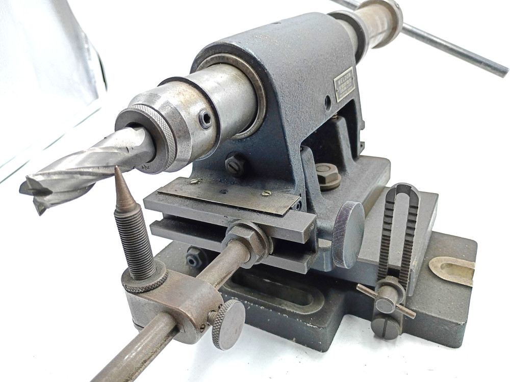 Weldon End Mill Tool Sharpening Grinding Fixture w/ Tilting Sub Base 2035163