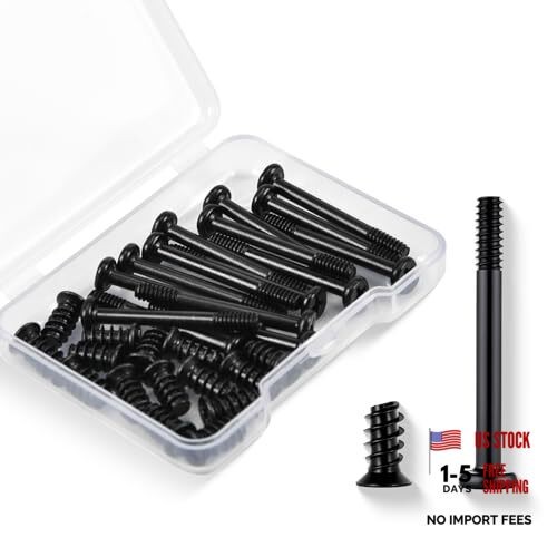 30PCS Computer PC Fan Screws Kit for Computer Cooling Fan Mount with Long &