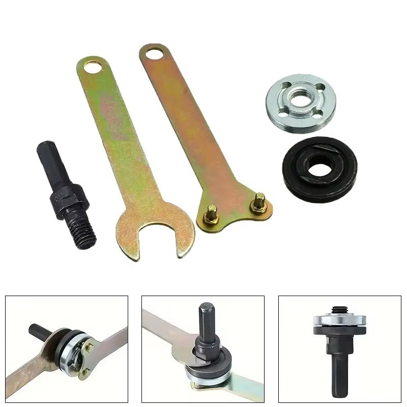 10mm 5Pcs Drill to Angle Grinder Adapter Set – Variable Rod Converter Tool US