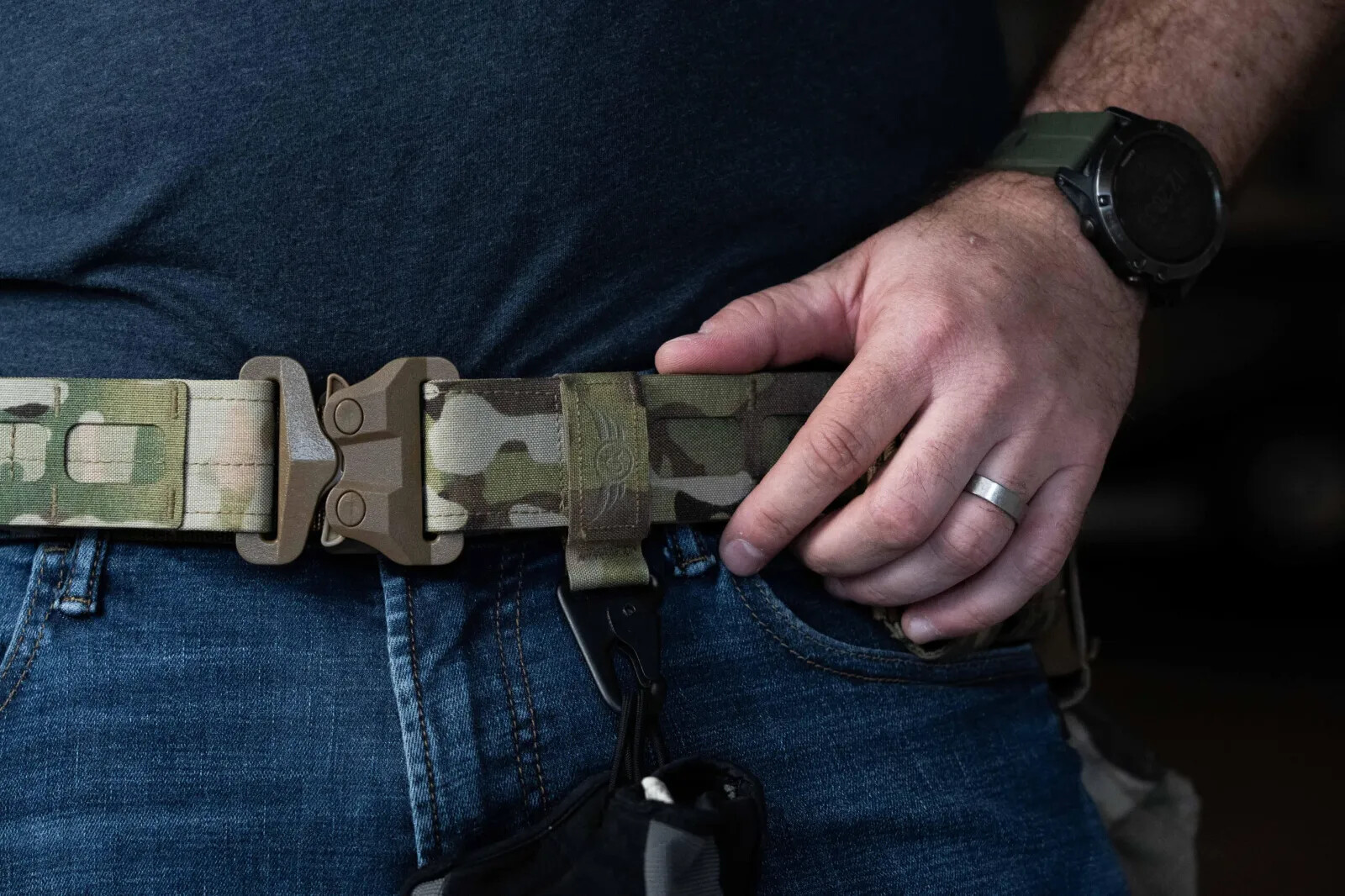 Blue Alpha Belt Lanyard