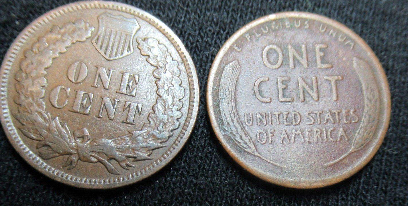 INDIAN HEAD CENT PENNY WHEAT CENT PENNY ROLL LOT 1800'S 1900'S