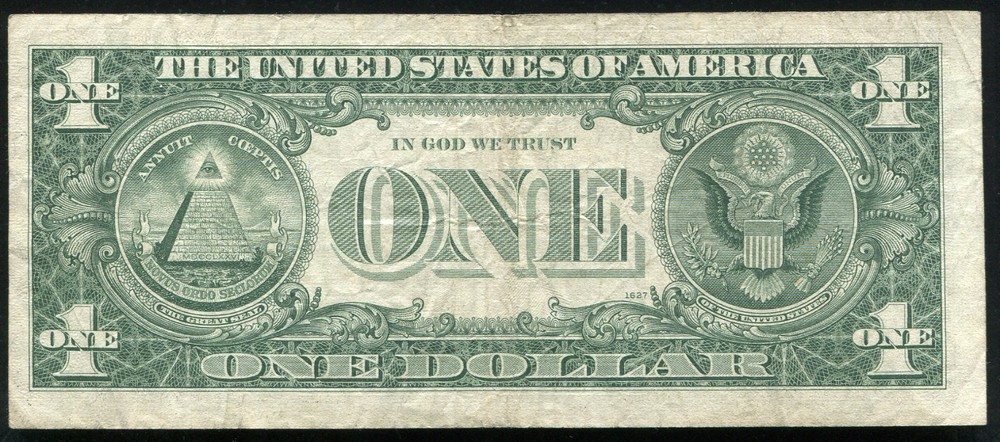 1969-D $1 FRN FEDERAL RESERVE NOTE "MISCUT PRINTING ERROR"