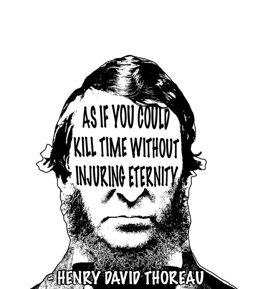 Henry David Thoreau Quote Stickers