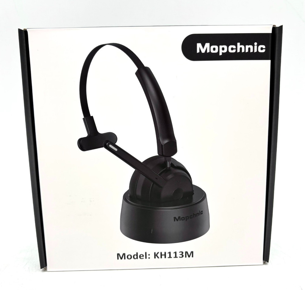 Mopchnic Wireless Bluetooth Computer Headset Model KH113M - Black