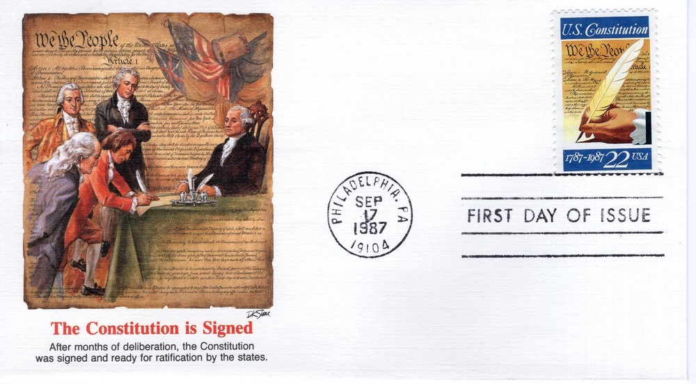 THE CONSTITUTION IS SIGNED  - 1987 - FW1261