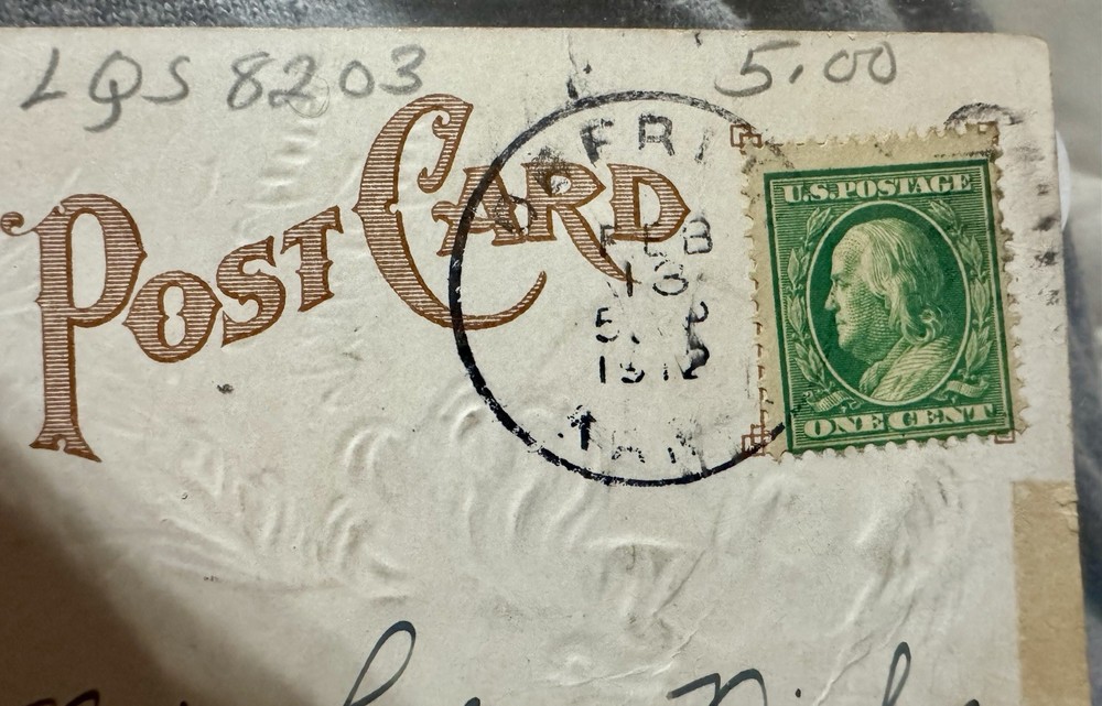 Postage Stamp Benjamin Franklin One Cent Stamp 1909 Green