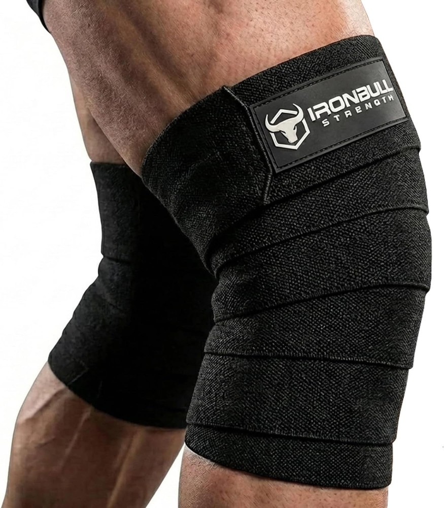 Supportive Knee Wraps for Squatting - 80" Lifting Straps