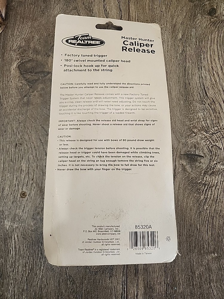 Team Realtree Master Hunter Caliper Bow Release Factory Tuned Trigger