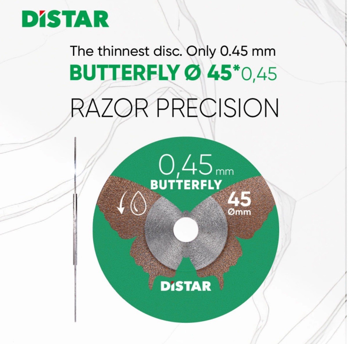 2″ DISTAR Butterfly Blade for Dremel tool
