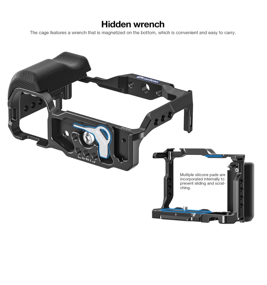 Leofoto ZV-E10 Custom Cage for Sony ZV-E10 Camera