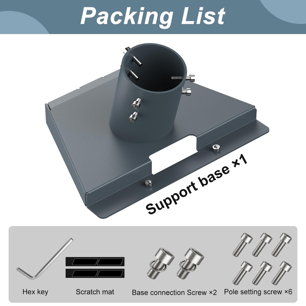 Starlink Gen 3 Pipe Adapter, Pole Mount Adapter Mounting Kit, Compatible with...