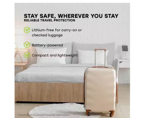 USI AA Battery Powered Carbon Monoxide Detector with Digital Display NEW