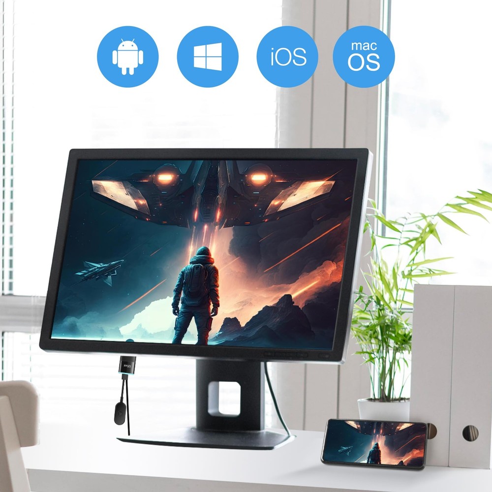 EZCast 2 Wireless Display Receiver, H.265 decoding, 4K Output, Supports 2.4/5GHZ