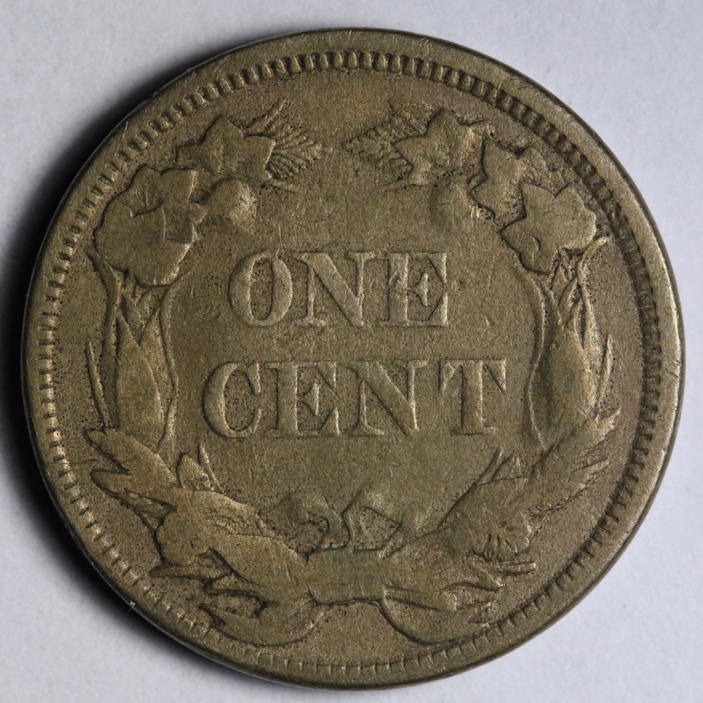 1858 LL Flying Eagle Cent Penny VF E120 QIMU