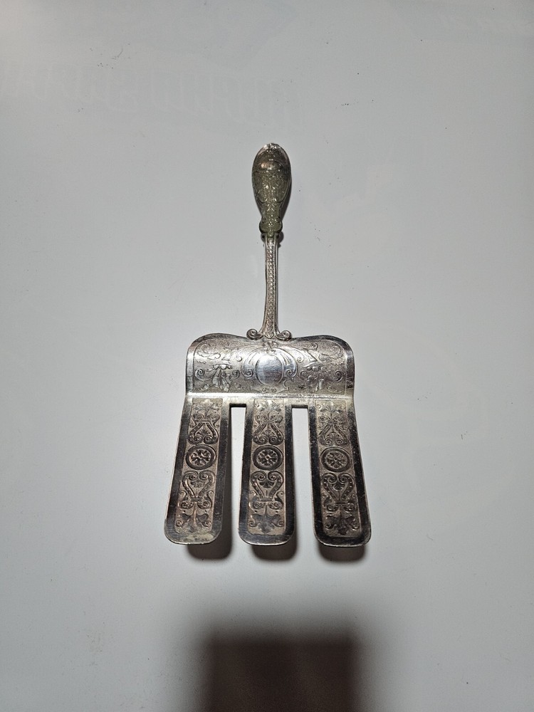 Henniger & Co. Silver Plate Renaissance Revival Asparagus Server