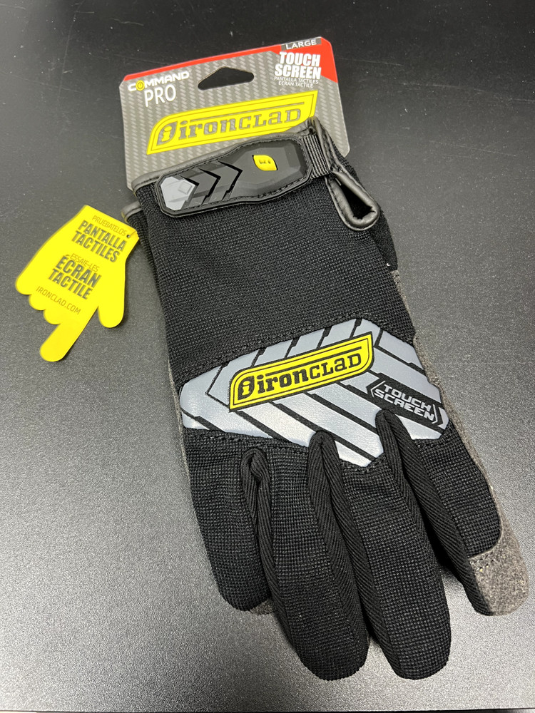 Ironclad Command Impact Gloves Black/Gray L 1 pair