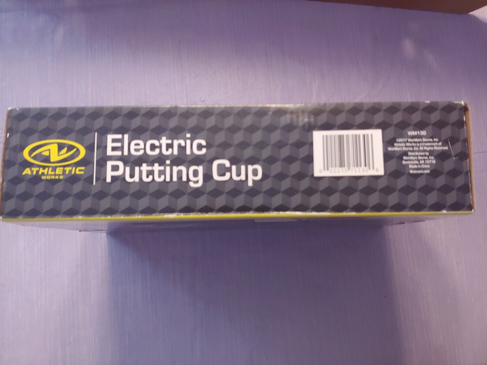 Athletic Works Electric Putting Cup, Adjustable Skill Level, Auto Ball Return
