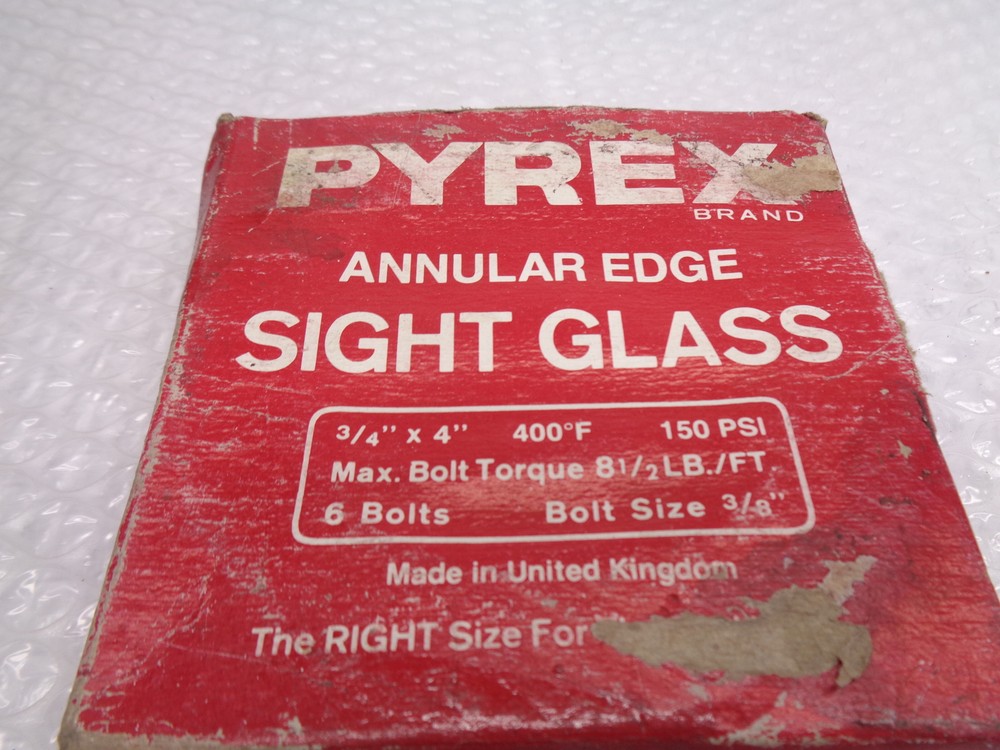 PYREX 3/4X4 SIGHT GLASS NSMP