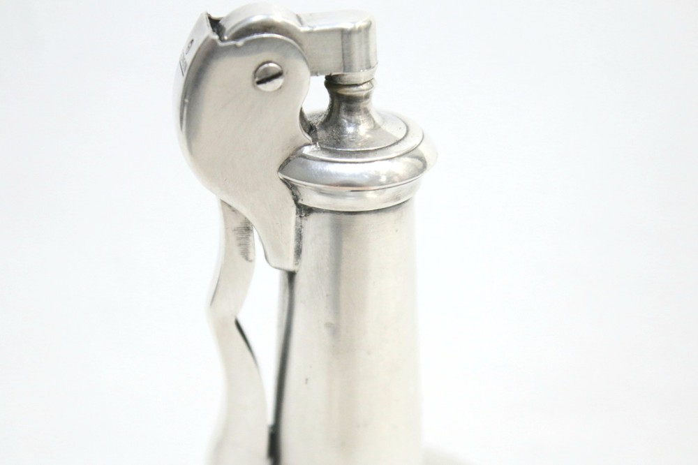 Vintage Silver Plate Ronson "DECANTER " Table Lighter Working Condition