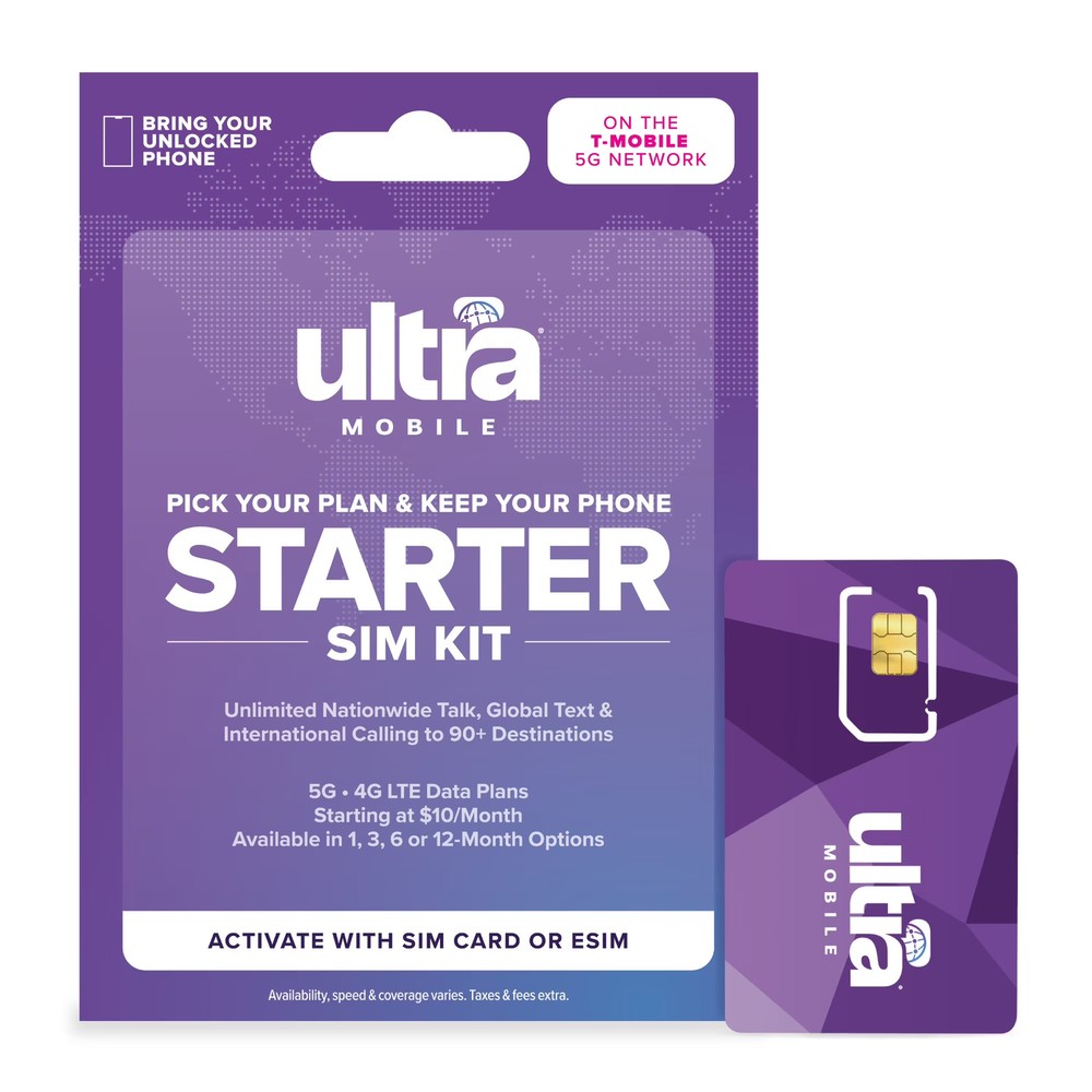 Ultra Mobile Prepaid SIM Starter Activation Kit