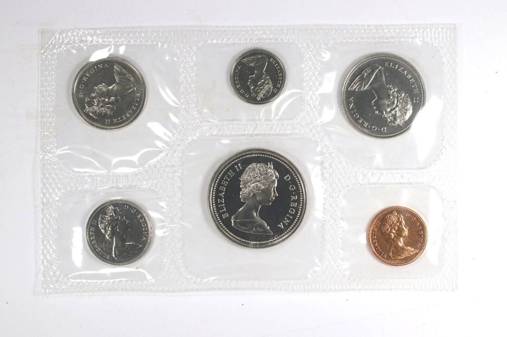 1973-1977 Canada Mint Sets Proof Like Sealed in Cellophane No Envelopes