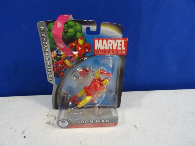 Marvel Universe Comics Iron Man Figure Keyring, Clip Key Chain