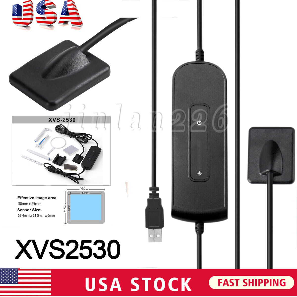 Sensor Dental RVG X-ray Sensor Digital Imaging System 1.5M Holder